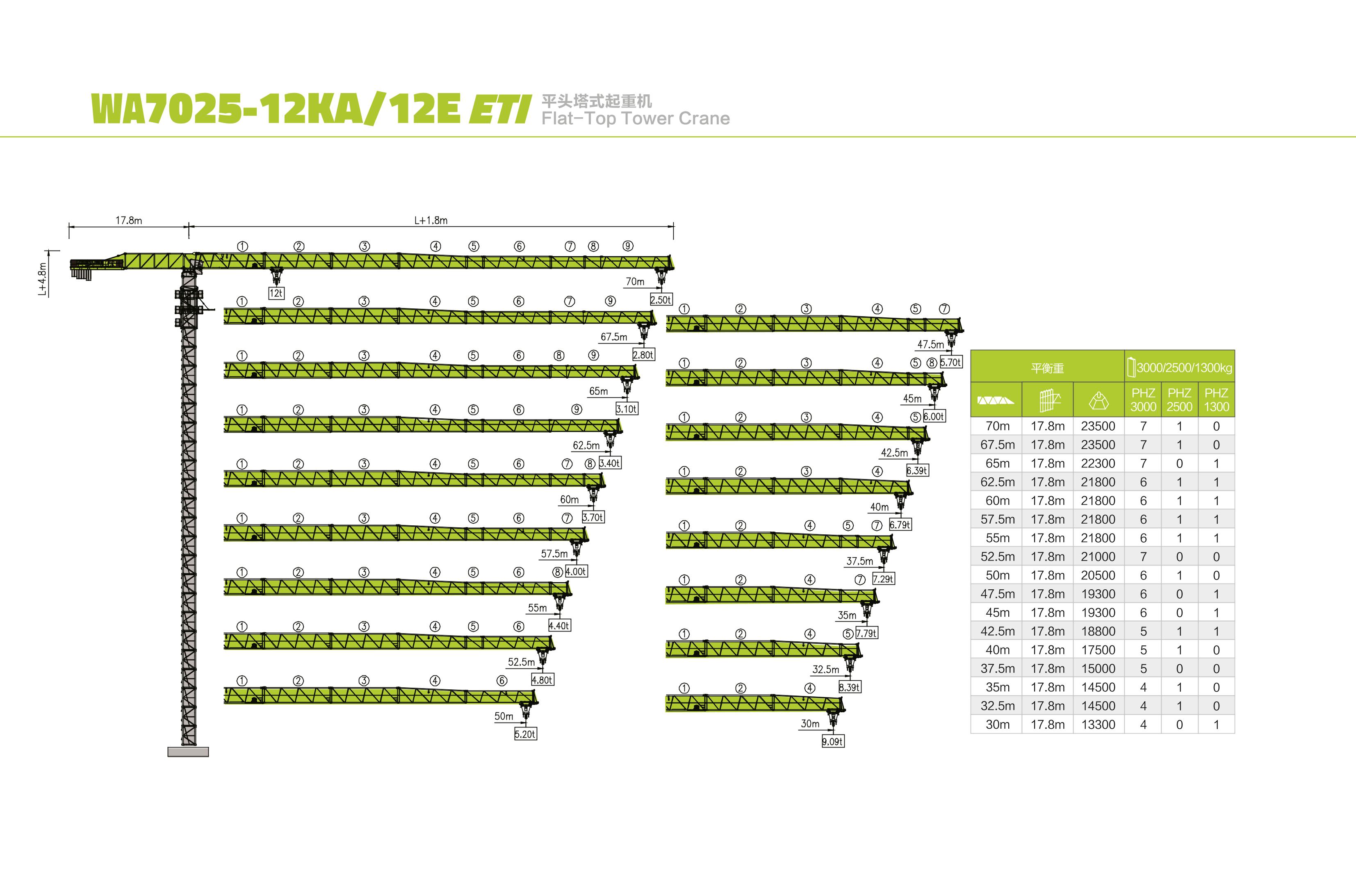 Zoomlion Wa7025 specification
