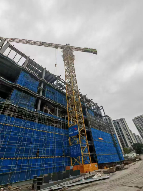 year of machine 2021 zoomlion T1200-64 Used Tower Crane for wind turbine assembly 