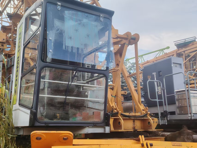 YOM 2021 Zoomlion Used Yellow Tower Crane 6013-6 Monoblock Mast Section with Good Condition